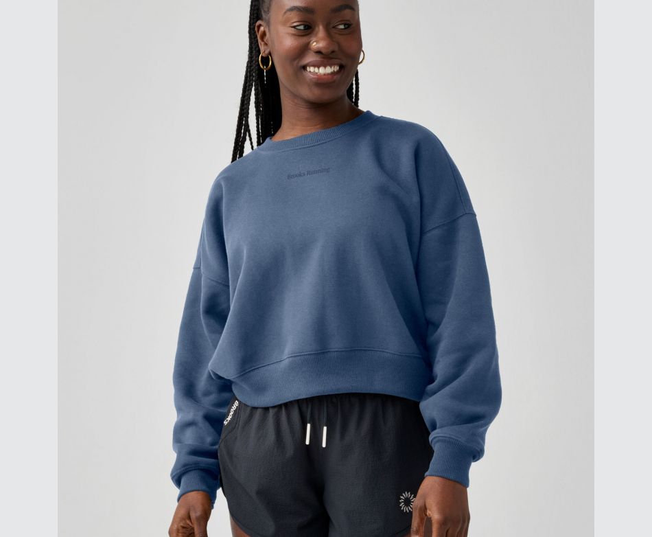 BROOKS Movement Cropped Sweatshirt