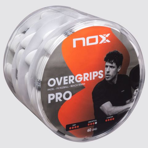 Nox CAN WITH 60 WHITE PRO OVERGRIPS img2