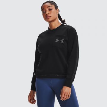 UA RIVAL FLEECE MESH CREW