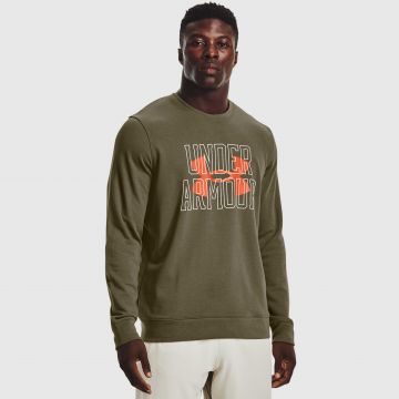 UA RIVAL TERRY LOGO CREW