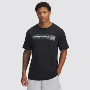 UA CAMO CHEST STRIPE SS