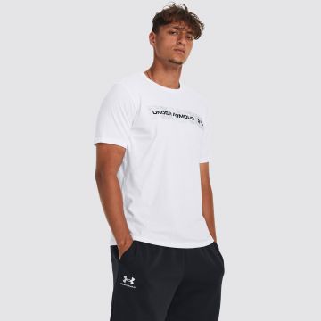 UA CAMO CHEST STRIPE SS