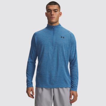 UA TECH TEXTURED 1/2 ZIP