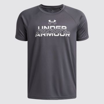 UA TECH SPLIT WORDMARK SS