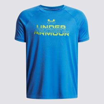 UA TECH SPLIT WORDMARK SS