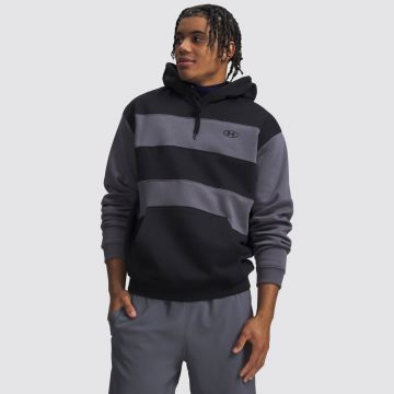 UA RIVAL FLEECE STRIPED HOODIE