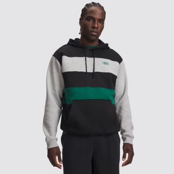 UA RIVAL FLEECE STRIPED HOODIE