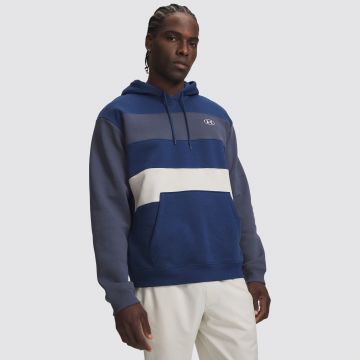 UA RIVAL FLEECE STRIPED HOODIE