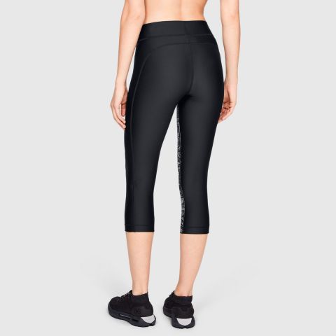 Under Armour  UA HG PRINT ARMOUR CAPRI-BLK img2