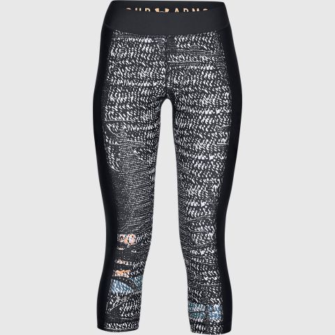 Under Armour  UA HG PRINT ARMOUR CAPRI-BLK img3