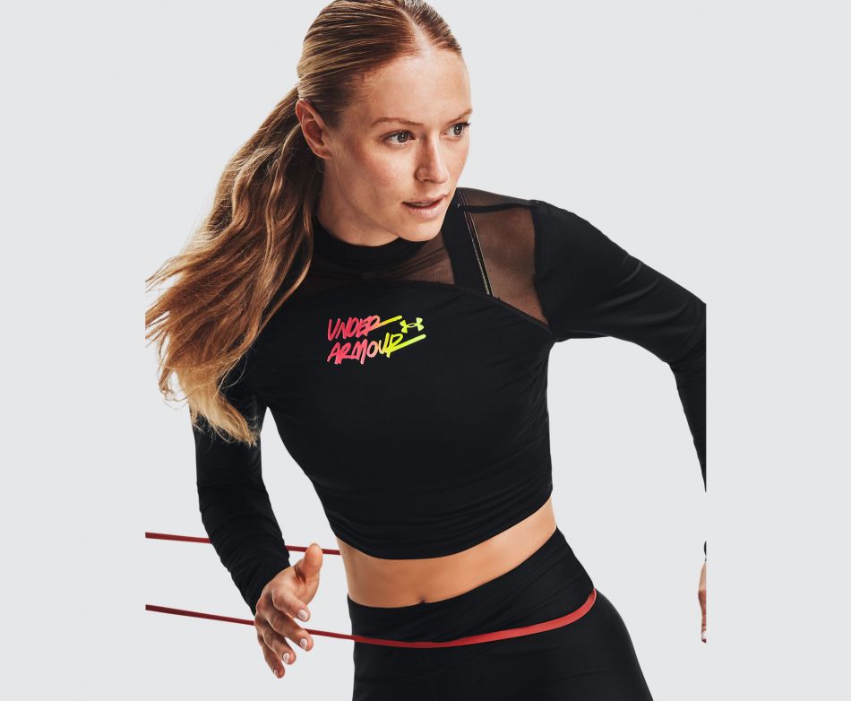 Under Armour  UA HG Q3 CROP MOCKNECK