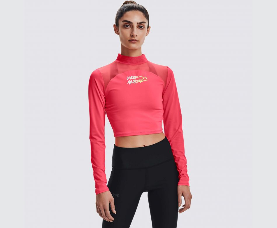 Under Armour  UA HG Q3 CROP MOCKNECK