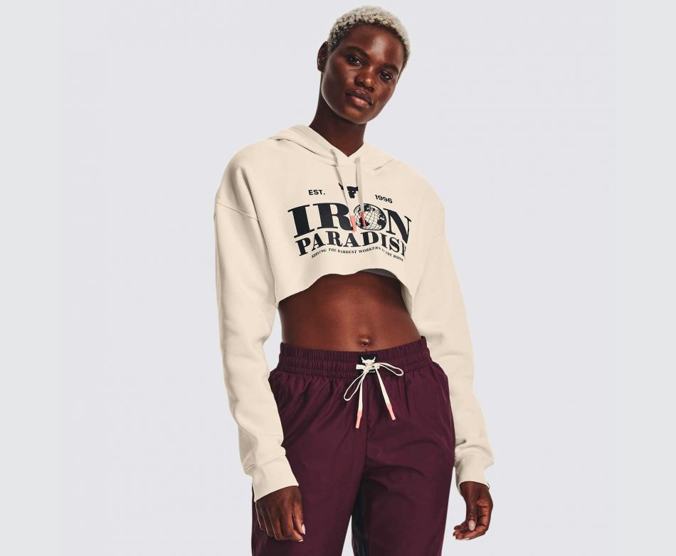 Under Armour  UA PJT RCK CROP FLCE HDY