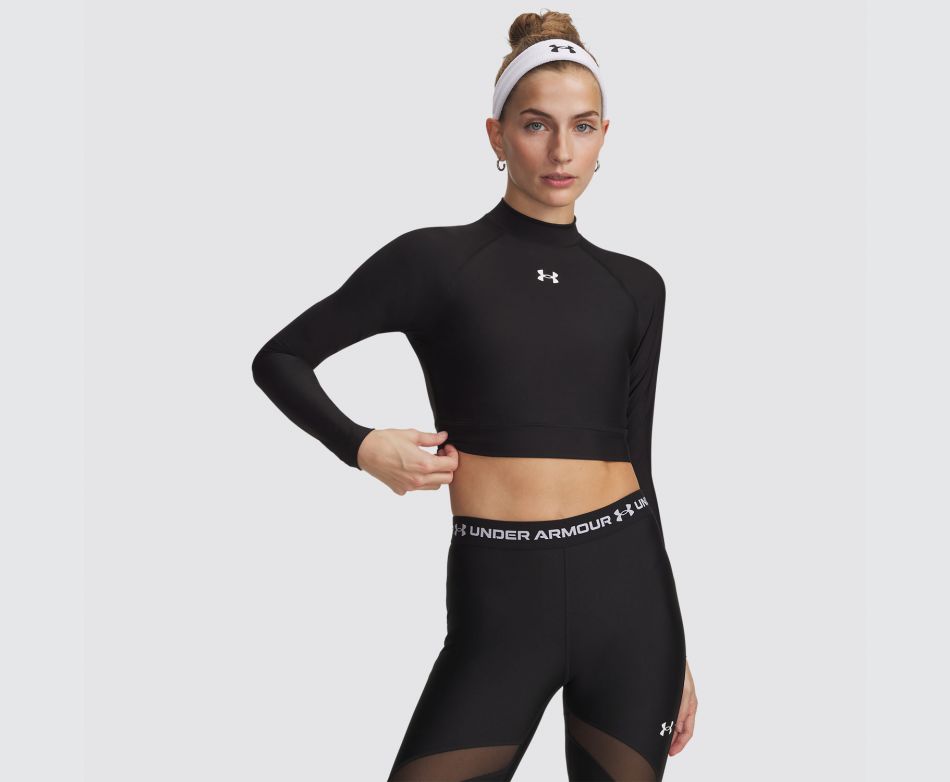 Under Armour  UA HEATGEAR CROP MOCK LS
