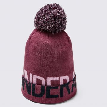 UA GRAPHIC POM BEANIE-BLK