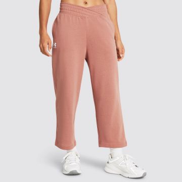 UA RIVAL TERRY CROP WIDE LEG