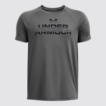 UA TECH SPLIT WORDMARK SS