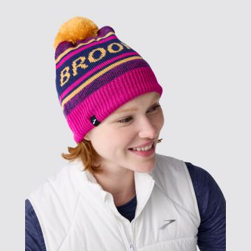 BROOKS HERITAGE POM BEANIE